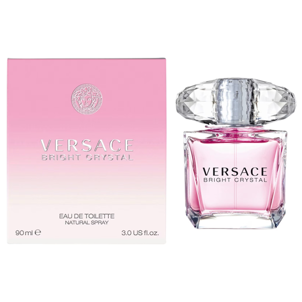 عطر ادکلن زنانه ورساچه برایت کریستال (ورساچه صورتی‌) - Versace Bright Crystal 90ml